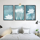 Tableau fleurs blanches