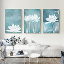 Tableau fleurs blanches