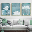 Tableau fleurs blanches