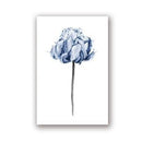 Tableau fleurs bleues