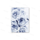 Tableau fleurs bleues