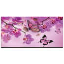 Tableau fleurs et papillons