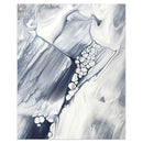 Tableau fleurs gris et blanc