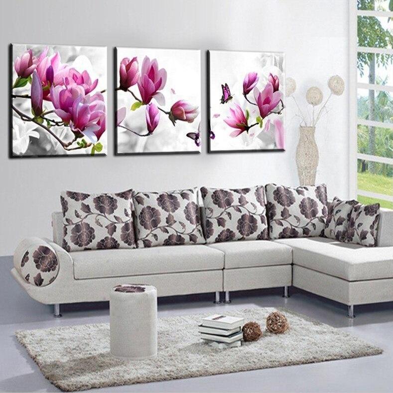 Tableau fleurs magnolias