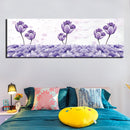 Tableau fleurs mauves