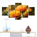 Tableau fleurs oranges