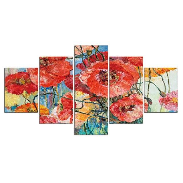 Tableau fleurs peinture acrylique