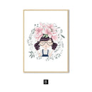 Tableau fleurs pour filles