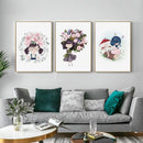 Tableau fleurs pour filles