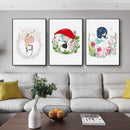 Tableau fleurs pour filles