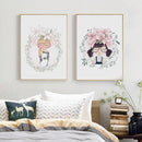 Tableau fleurs pour filles