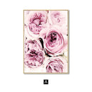 Tableau fleurs roses