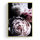 Tableau fleurs sur fond noir