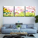 Tableau jardin fleuri