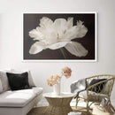 Tableau moderne fleur blanche