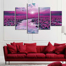 Tableau paysage fleuri