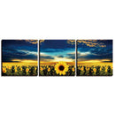 Tableau paysage tournesols