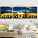 Tableau paysage tournesols