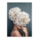 Tableau visages en fleurs