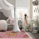 Tapis fleuri fille