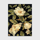 Tapis fleuri vintage