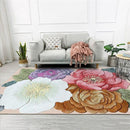 Tapis imprimé fleurs