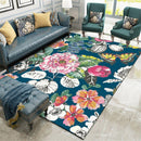 Tapis motif fleuri