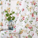 Voilage imprimé floral